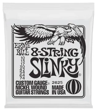 Ernie Ball Ernie bal 2625 8-string Slinky nickel wound 010-074