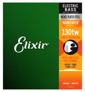 Elixir 15433 Nanoweb XL Light B Extra Long TaperWound