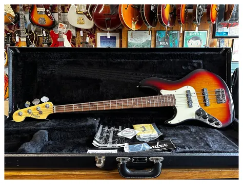 Fender American Deluxe Jazz Bass Left-Handed Sunburst 2007