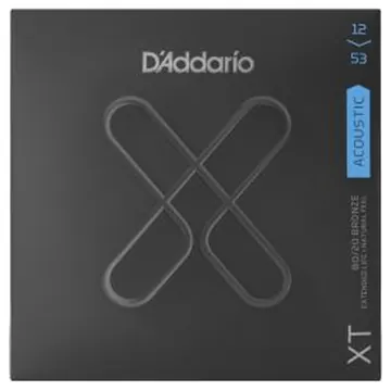 D'Addario Acoustic Guitar Strings, Regular Light, 12-53 XTABR1253