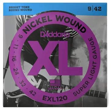 D'addario EXL120 Nickel (.09-.42) Super Light