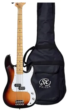 SX Contrabaixo SX SPB57 Precision Bass 4 Cordas Sunburst 3TS C/ Bag