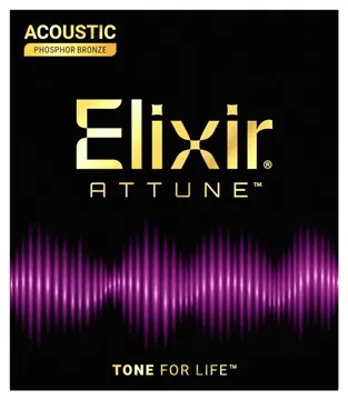 Elixir Attune Custom Light (.11-.52) Phosphor Bronze Acoustic Guitar Strings