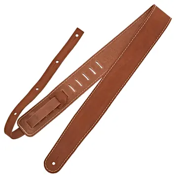 Richter Raw II Contour Guitar Strap Waxy Suede Brown - 1553