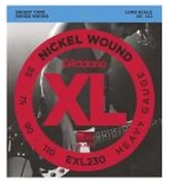 Corde basso elettrico D`Addario EXL230 nickel wound heavy 55
