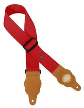 Gaucho Grass Series Red Guitar Strap GST-100-RD
