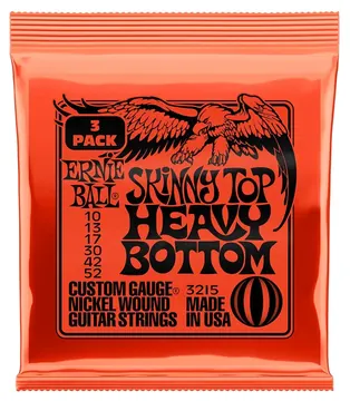 Ernie Ball SKINNY TOP HEAVY BOTTOM 10-52 (3 SET PACK)