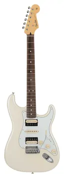 Fender Made In Japan Hybrid II Stratocaster HSH Olympic Pearl Rosewood Fingerboard