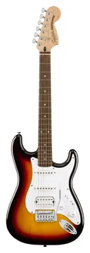 Squier Stratocaster Junior Affinity HSS LRL 3-Farben-Sunburst
