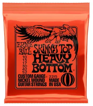 Ernie Ball 2215 Skinny Top Heavy Bottom Corde Per Chitarra Elettrica Nickel Wound 010/052