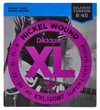 D'addario EXL120BT Muta corde per chitarra elettrica 009 040