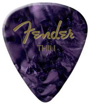 Fender Purple Moto Pick Thin Pack 12 palhetas