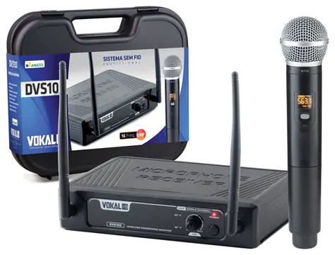 Microfone Vokal DVS100 SM De Mão Simples