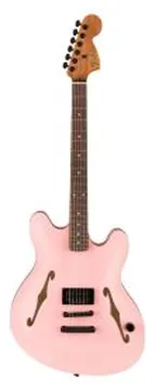 Fender Tom Delonge Starcaster rw bhw satin shell pink