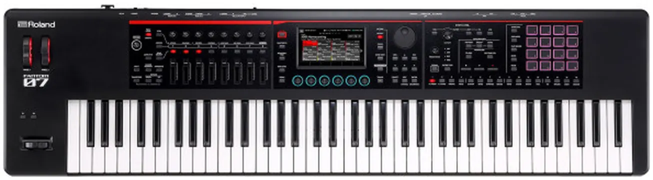 Roland FANTOM-07 Sintetizador 3.500 Sons + Sampler + Visor TOUCH a Cores 76-teclas