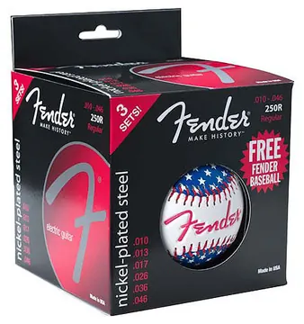 Fender 250R Super 250s Regular 010-046 (3er Pack) Saiten für E-Gitarre. Nickel Plated Steel.