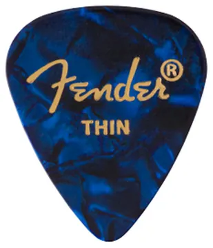 Fender 351 Celluloid Medley Thin Plektren Multi-Color (12 Stück )