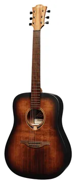 LAG T70D-B&B "tramontane" Guitare Folk Dreadnought Black & Brown