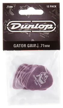 Dunlop 417P71 Gator Grip Plectrum 0.71mm 12-Pack