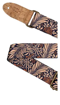 Cascha CGS-VC6 Vegan Cork Midnight Jungle Gitarrengurt 50mm