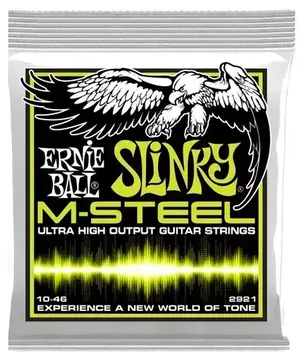 Ernie Ball Encordoamento Ernie Ball Slinky M-steel 010 Guitarra 2921