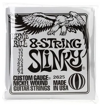 Ernie Ball 2625 Slinky 8 Cordas 10/74