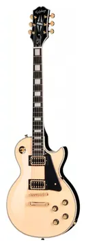 Epiphone Les Paul Custom Black Back Outfit - Antique Ivory