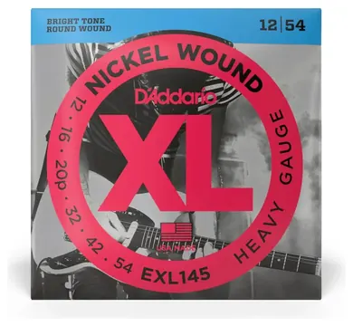 D'Addario Encordoamento Daddario .012 Guitarra XL EXL145 Nickel Wound