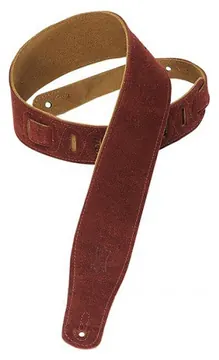 Levys MS26 Sangle Daim Surpiquée Burgundy