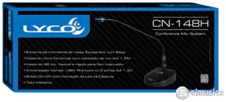 Lyco Microfone Com Fio Lyco CONFERENCE CN148H Gooseneck Ultra Cardióide