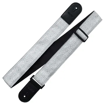 Richter Retro Guitar Strap White / Grey - 1956