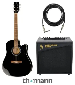 Harley Benton CLD-60SCE BK Cust. Line Bundle