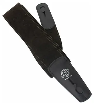 DAndrea LIS S2.75 CHC Lock-It Strap 2 Wildleder-Gitarrengurt (70mm), Chocolate
