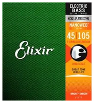 Elixir 14077 Bass Saiten medium 045-105
