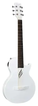 Enya Nova Go White Carbon Fibre 1/2 size Travel Guitar