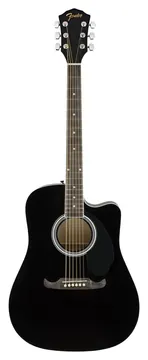 Fender fa125ce black chitarra acustica