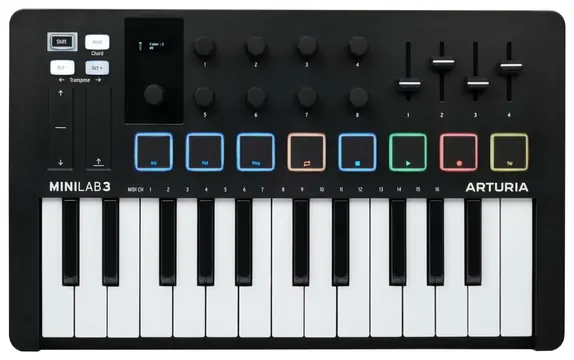 Arturia MiniLab 3 Schwarz