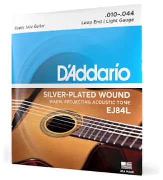Daddario D'Addario EJ84L 10-44 Light Loop End, Gypsy Jazz