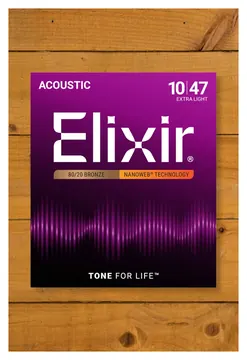 Elixir E11052 Nano 80/20 Acoustic Light 12-53 Set