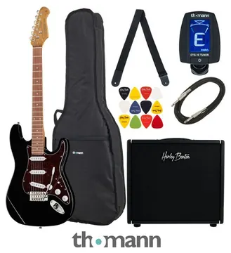 Harley Benton ST-62BK DNAFX AmP20 Set