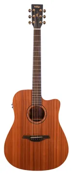 Vintage - VEC400 Dreadnought Cutaway Satin Mahogany
