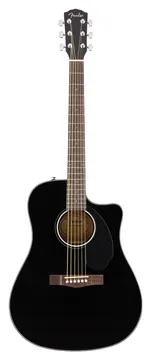 Fender CD60SCE Black - Dreadnought