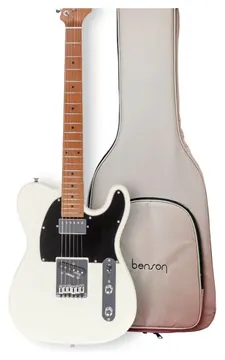 Benson Telecaster Hardy Series HS 905 Olympic White Com Bag