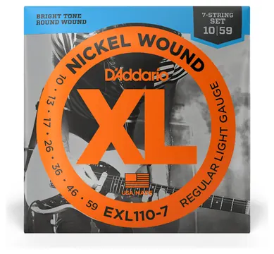 D'Addario EXL110-7 - XL 7-String Electric Nickel Wound | 010-059
