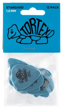 Dunlop 418P100 TORTEX STANDARD PLAYER'S PACK DE 12 MEDIATORS 1mm