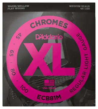 D'Addario ECB81M Chromes .045-100
