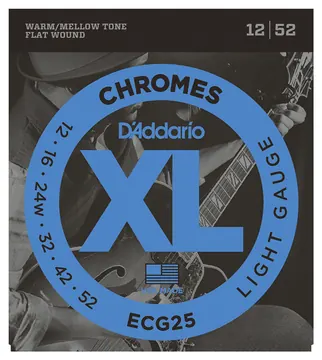D'Addario ECG25 Chromes Lite 12-52