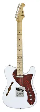 Aria TEG-TL - White w/Red Tortoiseshell Pickguard