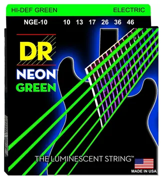 DR Strings Neon Green NGE-10 Medium