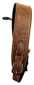 Levin 2.5" Flexi Soft Leather adjust buckle Guitar Strap (LS-G-FSL-A-250-BROWN)